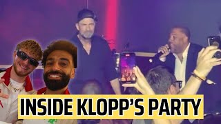 INSIDE Jurgen Klopp's leaving party  rapping with John Barnes!