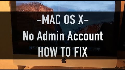 No Admin Account Fix Mac / Change Other User Passwords With New Account -Mac OS-