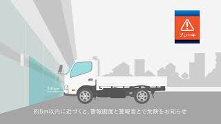 日野デュトロ（小型）│【CG】低速衝突被害軽減機能 - YouTube