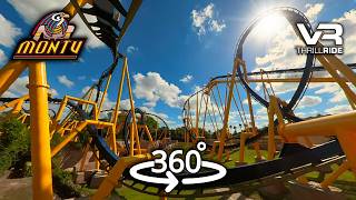 Montu 360° First Row POV: Soaring Through the Sky at Busch Gardens VR Roller Coaster #rollercoaster