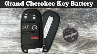 2014 - 2021 jeep grand cherokee key fob battery replacement - how to replace change remote batteries