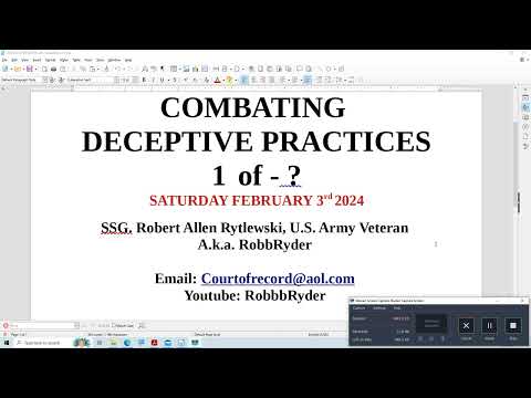 Видео: COMBATING DECEPTIVE PRACTICES  --  1 OF ?