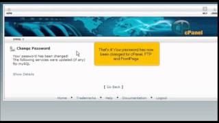 Cpanel#2:how to change cpanel account password