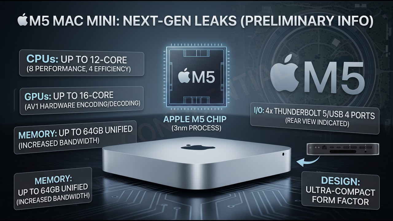 Apple’s M5 Mac Mini Leaks: The "Fusion Architecture" Change is INSANE ...