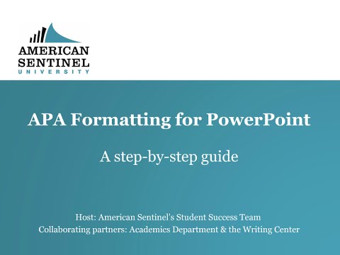 apa 7 guidelines for powerpoint presentation