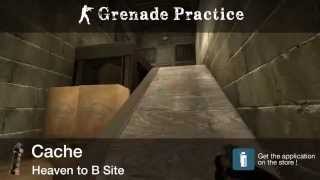 Grenade Practice : Cache Flashbang - Heaven to B Site