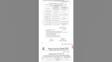 Munger University LLB Sem1 Exam #Munger #LLBPart1 #LLB2023-26Exam #LLBSem4Exam #Munger #ExamCentre