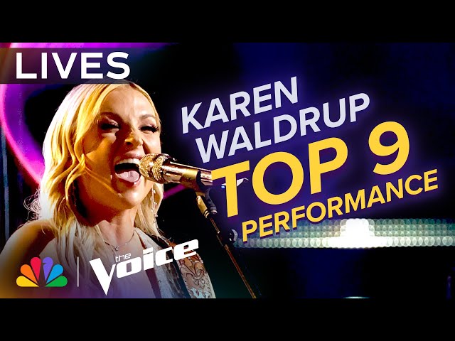 Karen Waldrup Performs Sugarland's Stay | The Voice Lives | NBC class=