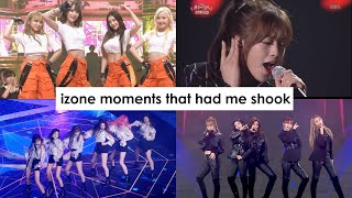 izone moments that had me shook