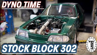 Stock Block 302 Dyno….. yes stock block 5.0 Ford engine.  Not a Coyote