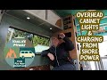 Installing RV CABINET LIGHTS, CHARGING BATTERIES from SHORE POWER