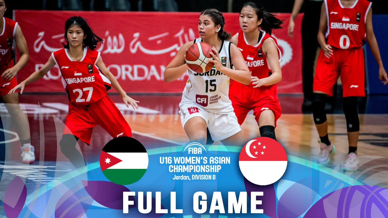 Jordan v Singapore | Full Basketball Game | FIBA U16 Women's Asian Championship 2023