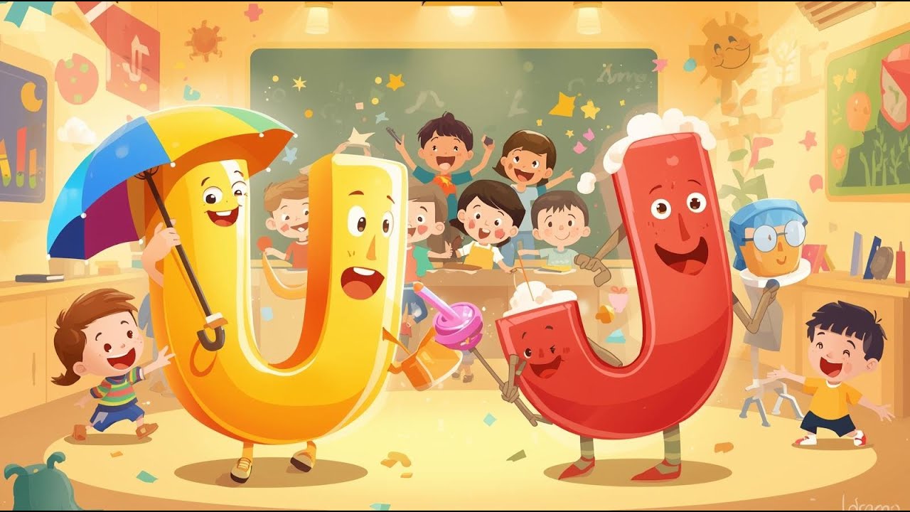 Learn Phonics Sounds U & J for Kids | Fun Examples | Grade 1