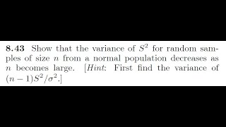 Sampling Distribution of Variance with the help of Chi Square Distribution Net Worth