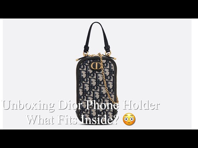 DIOR PHONE HOLDER UNBOXING/WHAT FITS INSIDE? - YouTube
