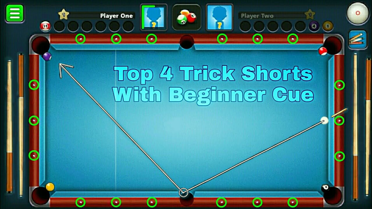 How to use👉 TABLE DOTS👈 withBEGINNER CUE 8 ball pool