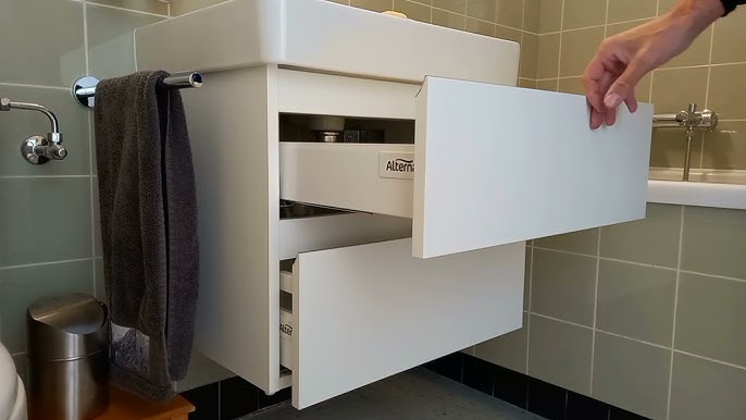 Livarno Waschbeckenunterschrank, Zweitürig, zweifarbige Wechselblende  unboxing und Anleitung - YouTube
