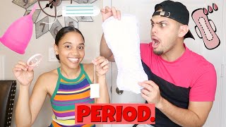 Quizzing my Husband on female products! (Hilarious!)