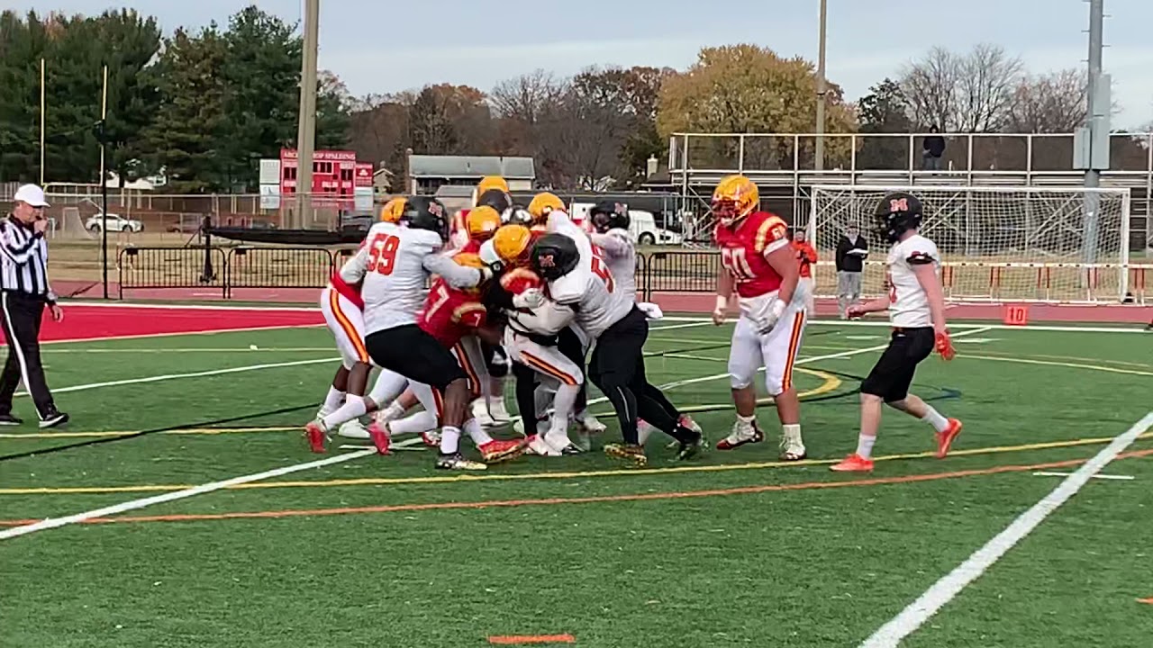 Walker sack/McDonogh flagged for unsportsmanlike McDonogh/Calvert Hall football MIAA A final