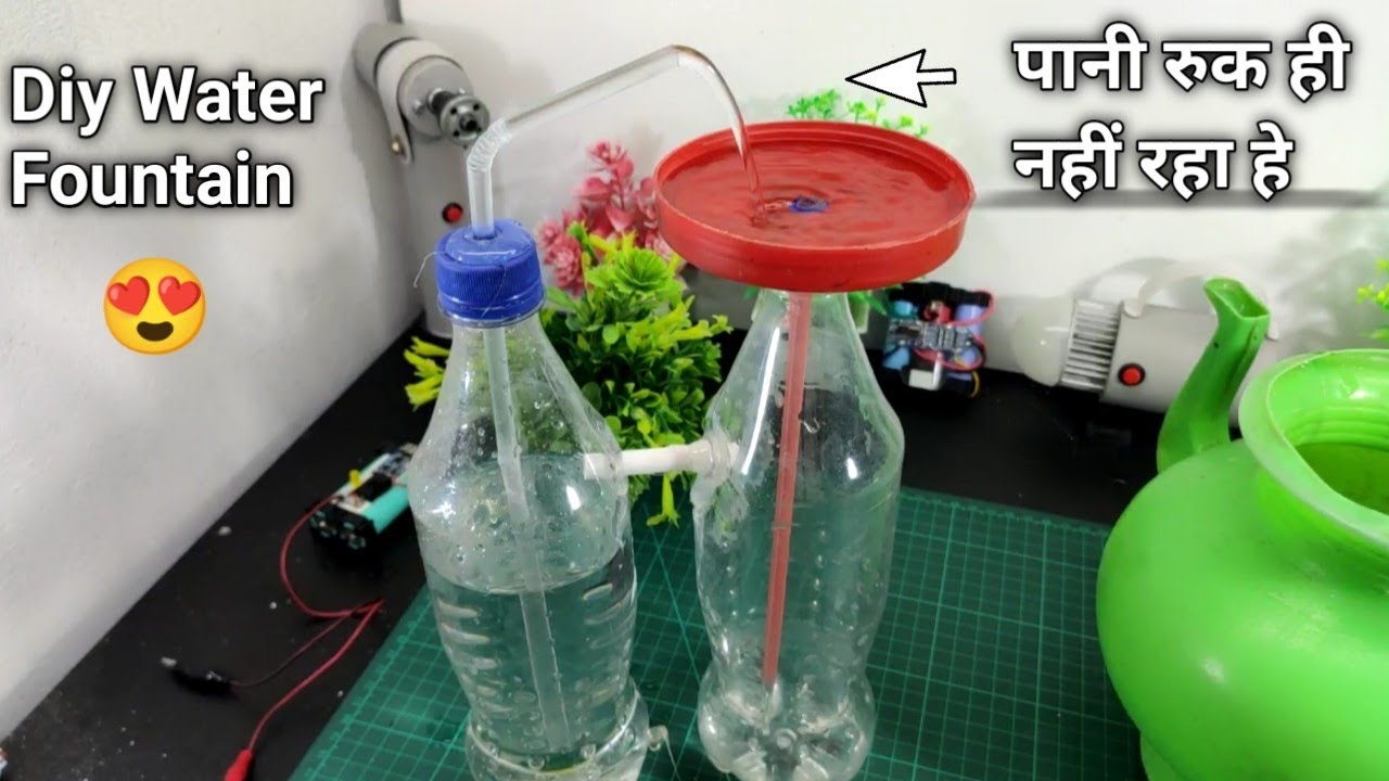 Diy Water Fountain Without Electricity !! new experiment diy YouTube