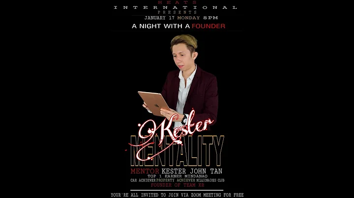 A NIGHT WITH A FOUNDER WITH MENTOR KESTER JOHN TAN