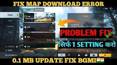 Battleground Mobile India maps not Downloading Problem solved😁🔥 | FIX 0.1 MB ERROR In BGMI