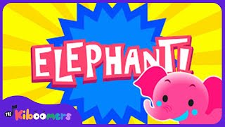 Video thumbnail of "One Elephant Went Out To Play - The Kiboomers Preschool Songs & Nursery Rhymes"