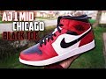 Air Jordan 1 Mid Chicago Black Toe REVIEW and ON-FEET!