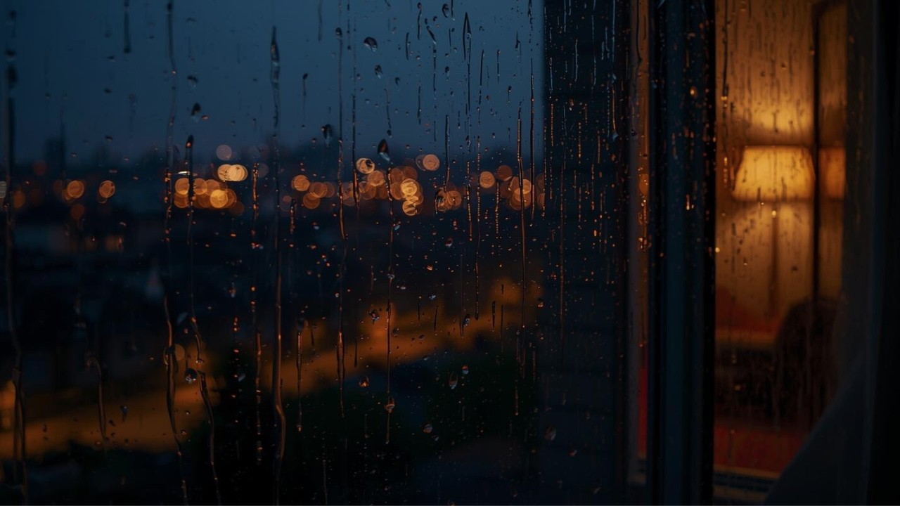 Rain on Window for Sleep • 8 Hours • No Thunder • Relaxing Rain Sounds