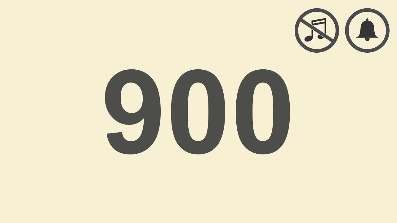 Timer 900 Sekunden - Countdown Timer - YouTube