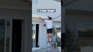Think Installing a Pergola Is Hard? Watch This 👀 #diy #pergola #installation