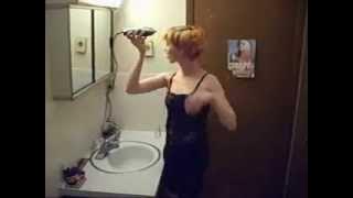 Headshave in the bathroom