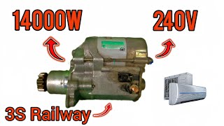 I turn free energy 240V into 14000W💡with magnet sulf 3S Railway.