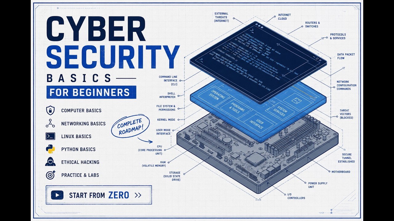 Cyber Security Full Beginner Roadmap 2026 🔥 | Start From Zero
