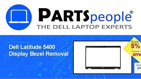 Dell Latitude 5400 (P98G001) Display Bezel How-To Video Tutorial