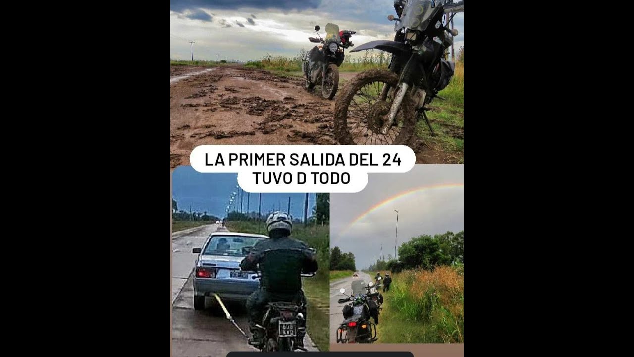 MOTOCICLISMO RURAL SALIENDO DEL BARRO