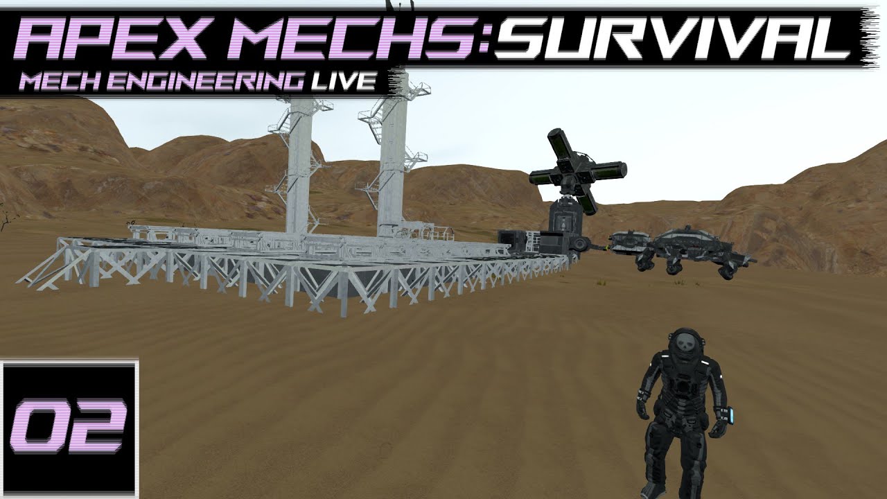 Apex Mechs:Survival [EP.02] | Space Engineers Mech Engineering | Live ...