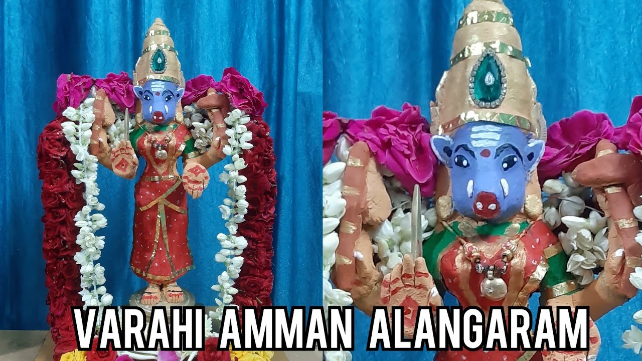 How to do Varahi amman alangaram |sandhana kaapu alangaram |Ashada ...
