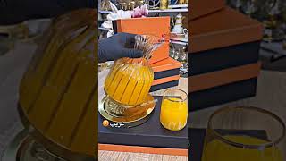 Elegant Glass Jug & Cup Set | Altın Detaylı Şık Sürahi Takımı ✨