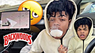 Wake&bake almost hotboxed Tesla model x 🍃😳