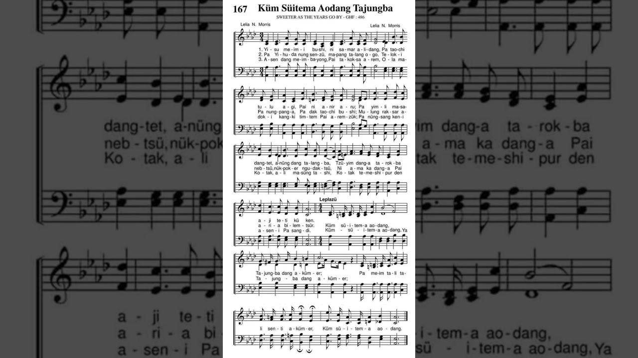 Ao hymnal song page number 167km sitema aodang tajungba