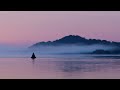 Foggy dawn on the Neman River