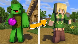 MAIZEN : Mikey became a GIRL - Minecraft Animation JJ & Mikey