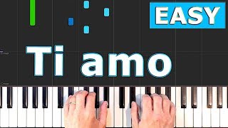 Video thumbnail of "Ti Amo - La Casa De Papel (Money Heist) - EASY Piano Tutorial"