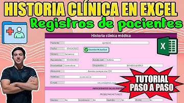 📕Crea tu HISTORIA CLÍNICA en Excel | Registro y actualización de pacientes