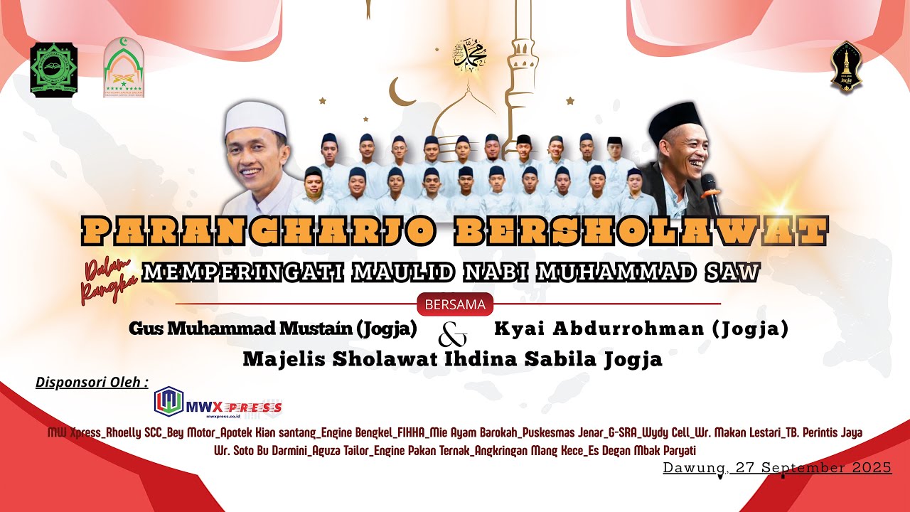 🔴PRANGHARJO BERSHOLAWAT MAULID NABI MUHAMMAD SAW DIMASJID SYAIFUSSALAM KYAI AGENG JENAR🔴27-09-2025