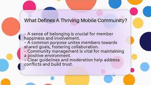 What Defines A Thriving Mobile Community? - Everyday-Networking