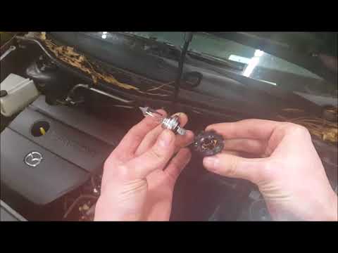 How to replace Mazda 5 low beam headlight