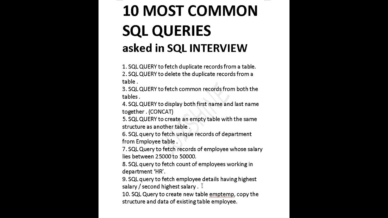 10 Most Common SQL Queries Asked In Interview juzshineshorts 10-most-common-sql-queries-asked-in-interview-juzshineshorts