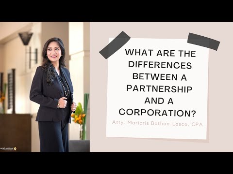 Vídeo: Qual é a diferença entre parceria e corporação?